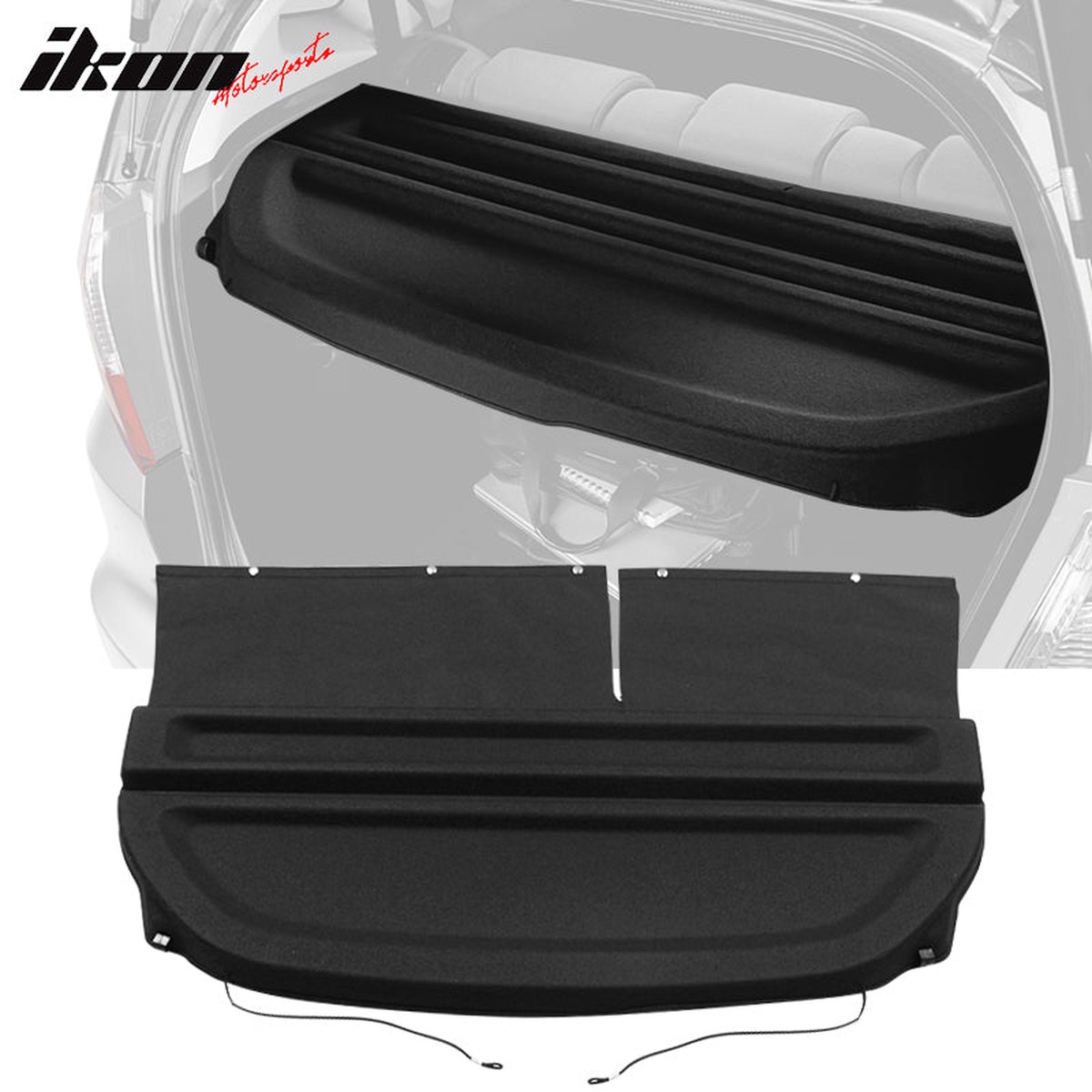Rear Cargo Cover Tonneau Shield for Honda Fit 2009-2011 Non Retractable